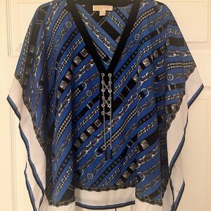 Michael Kors Blue Graphic Tunic